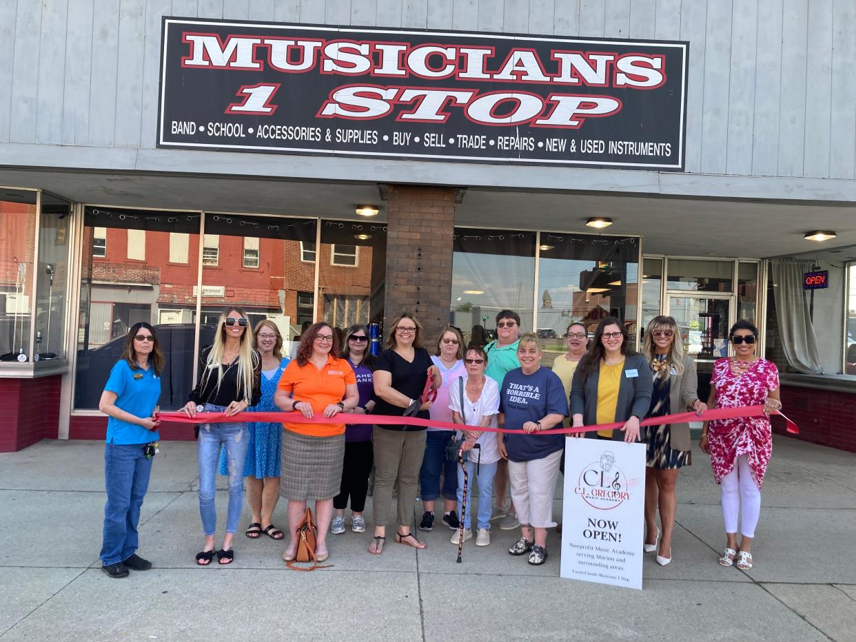 The Marion Area Chamber of Commerce held a ribbon-cutting ceremony to mark the new ownership of Musicians 1 Stop, 173 S. Main St.