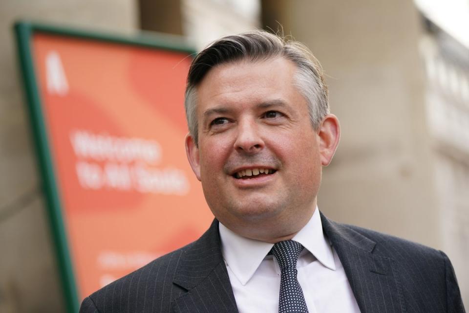 Jonathan Ashworth has made a public bet that the country would go to the polls in May (PA)