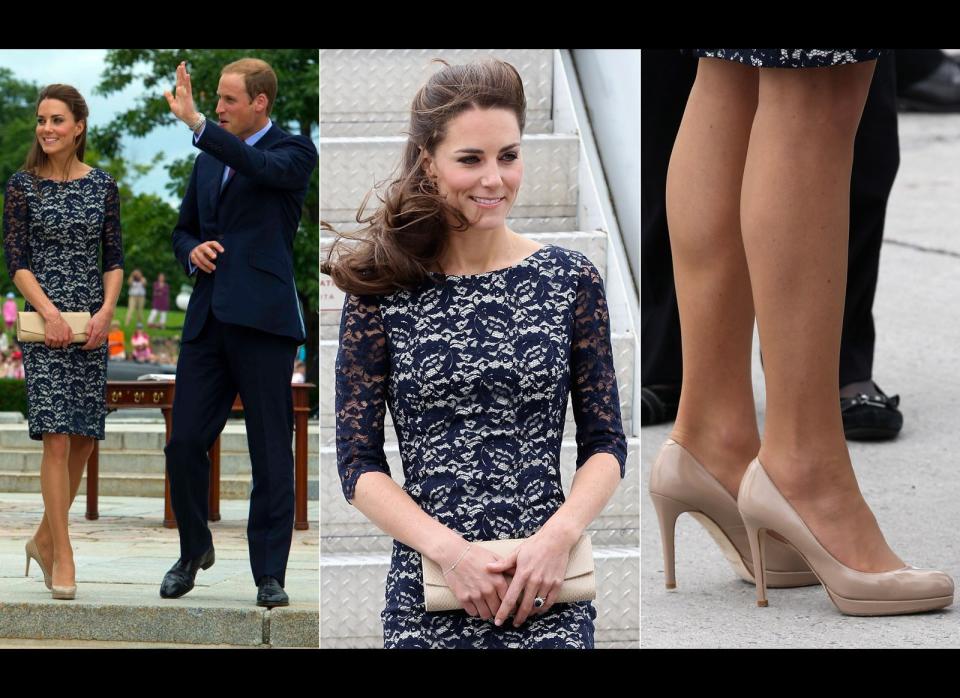 Dress by Erdem and shoes by LK Bennett. (Getty photos)