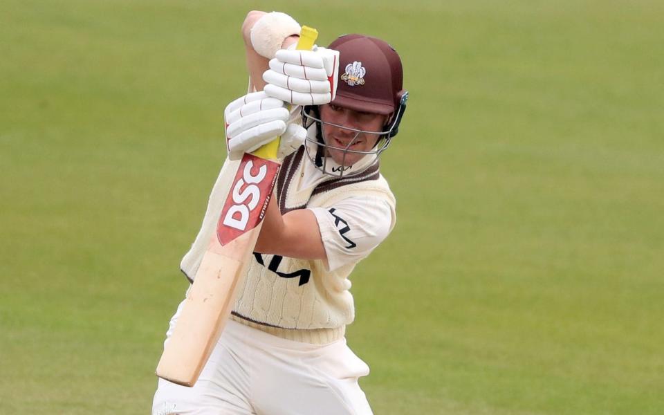 Surrey captain and England opener Rory Burns fell for four on the opening morning of the 2021 County Championship - Adam Davy/PA