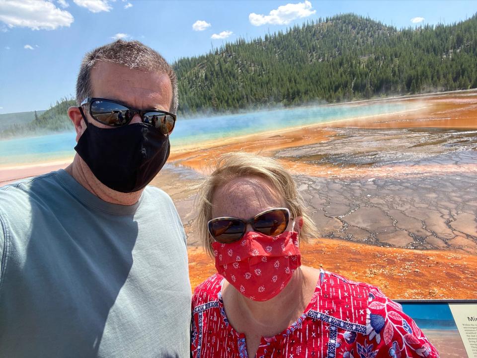 Amy Fesmire, of Firestone, Colorado, canceled her family’s summer vacation plans to South Carolina. They went to Yellowstone instead.