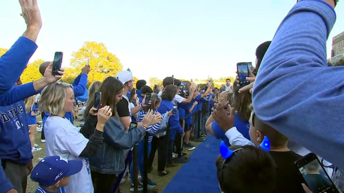 Duke basketball fans flock to campus for 'Countdown to Craziness'