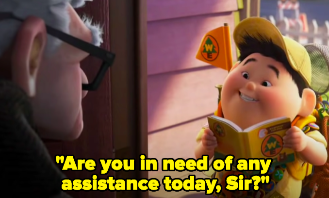 <div><p>"The second I saw him, I loved his character. I love how he's always so optimistic and childlike, compared to Carl’s grumpy mood. Good job to Pixar for designing him so wonderfully!"</p><p>—<a href="https://www.buzzfeed.com/elizabethschool" rel="nofollow noopener" target="_blank" data-ylk="slk:elizabethschool;elm:context_link;itc:0;sec:content-canvas" class="link ">elizabethschool</a></p></div><span> Pixar</span>