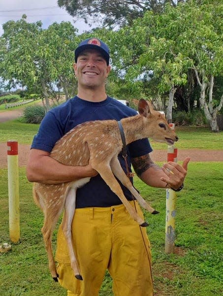 Family and New Bedford firefighters are trying to help New Bedford native Aaron Griffith, 38, and a number of his co-workers at the Lahaina Fire House who lost their homes in the Maui wildfires. Aaron's brother Noah Griffith, a New Bedford firefighter, says first responders in Lahaina have been working relentlessly since the fires broke out last week, with little rest in between long shifts.