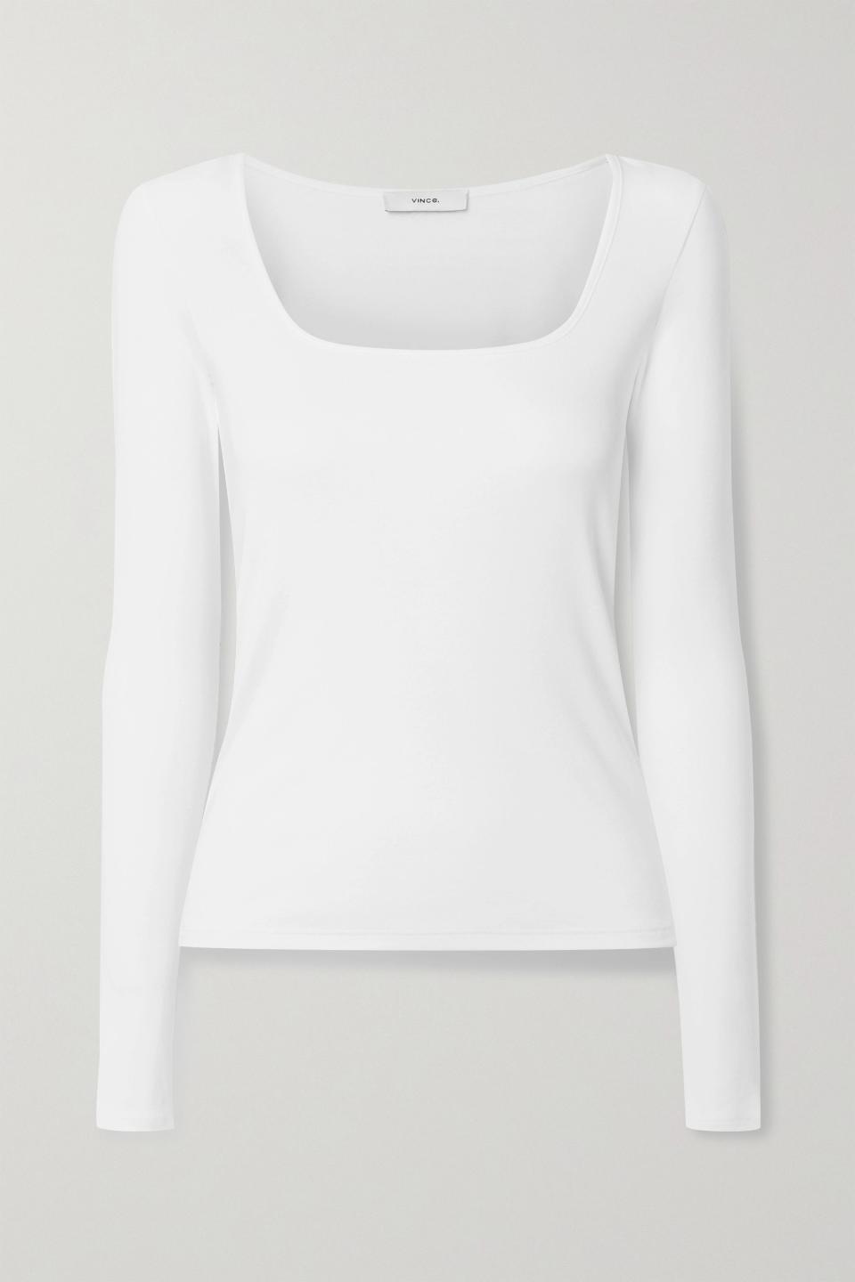 19) Pima Cotton and Modal-Blend Jersey Top
