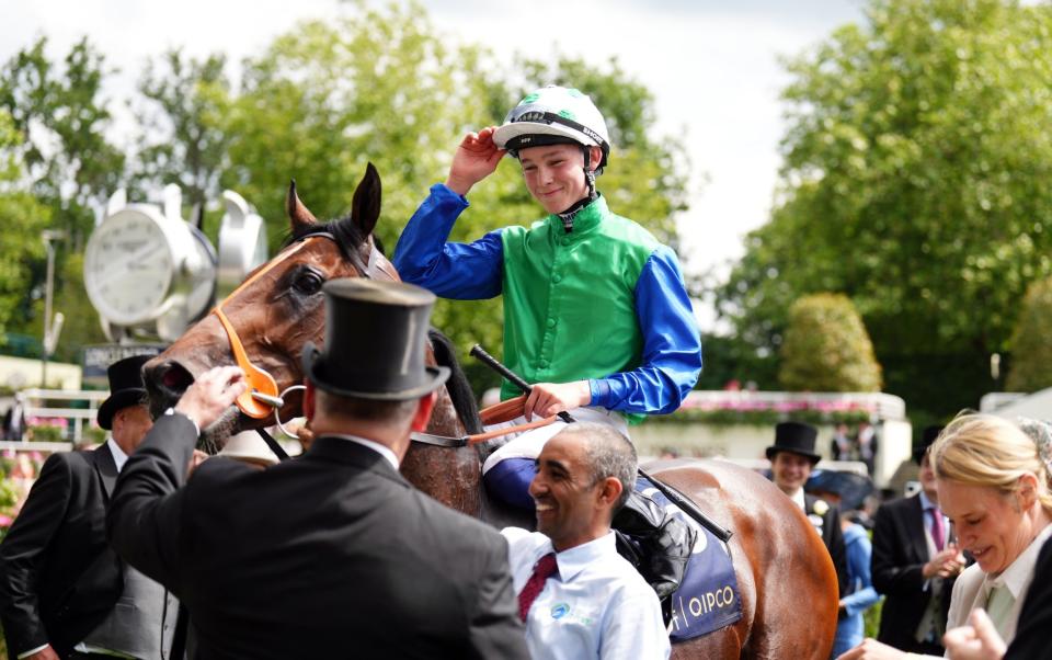 Billy Loughnane after riding Rashabar to victory in the Coventry Stakes on day one of Royal Ascot