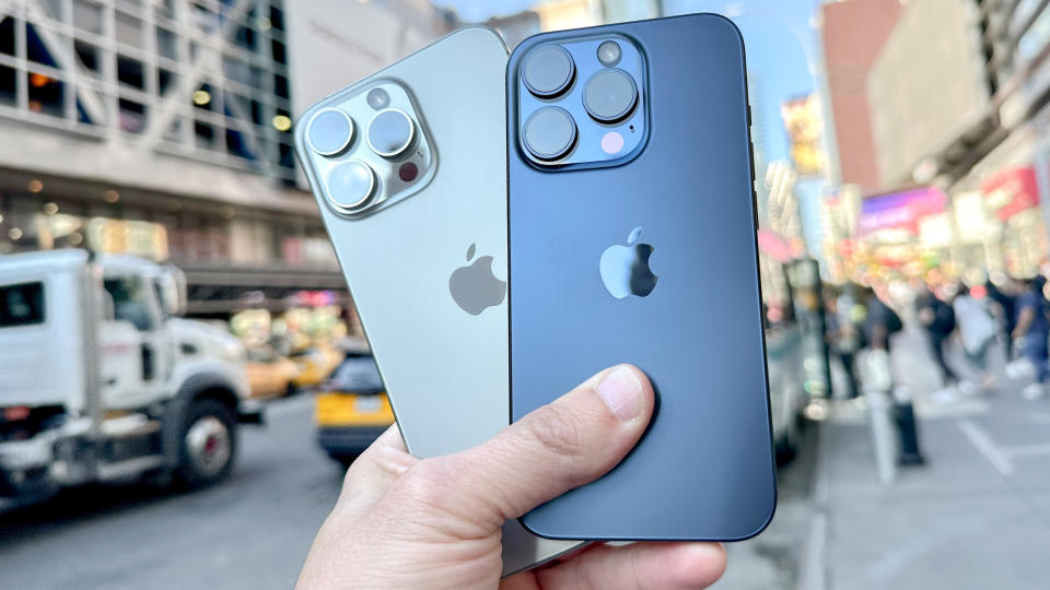 iPhone 15 Pro Max and iPhone 15 Pro cameras