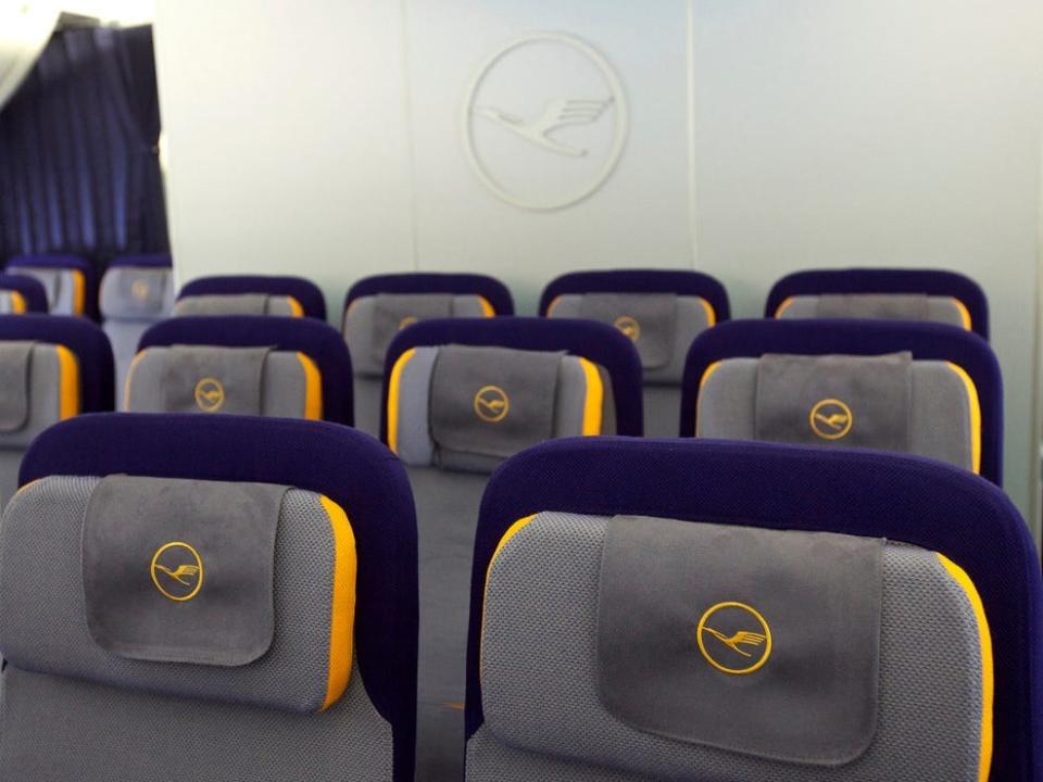 Lufthansa Boeing 747-8i economy.