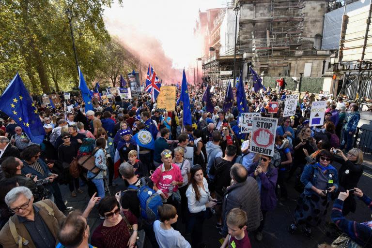 ‘A historic moment’: 670,000 march to demand Final Say on Brexit at second biggest demo in a century