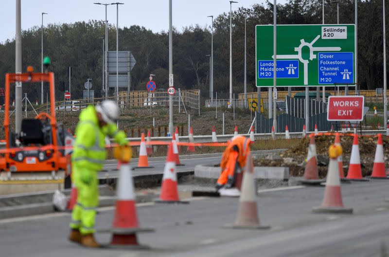 FILE PHOTO: Construction work takes place in Ashford