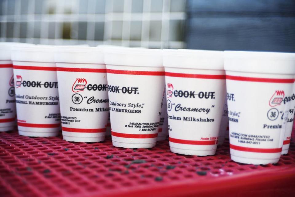 The North Carolina-born fast food chain Cookout is famous for its sprawling menu of milkshake flavors. The News & Observer sampled 45 different milkshakes to find out which ones are best. jdjackson@newsobserver.com/Drew Jackson