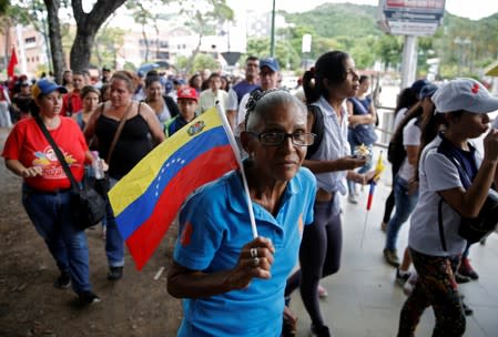 Supporters of Venezuela's President Nicolas Maduro take part in a pro-government rally in Caracas