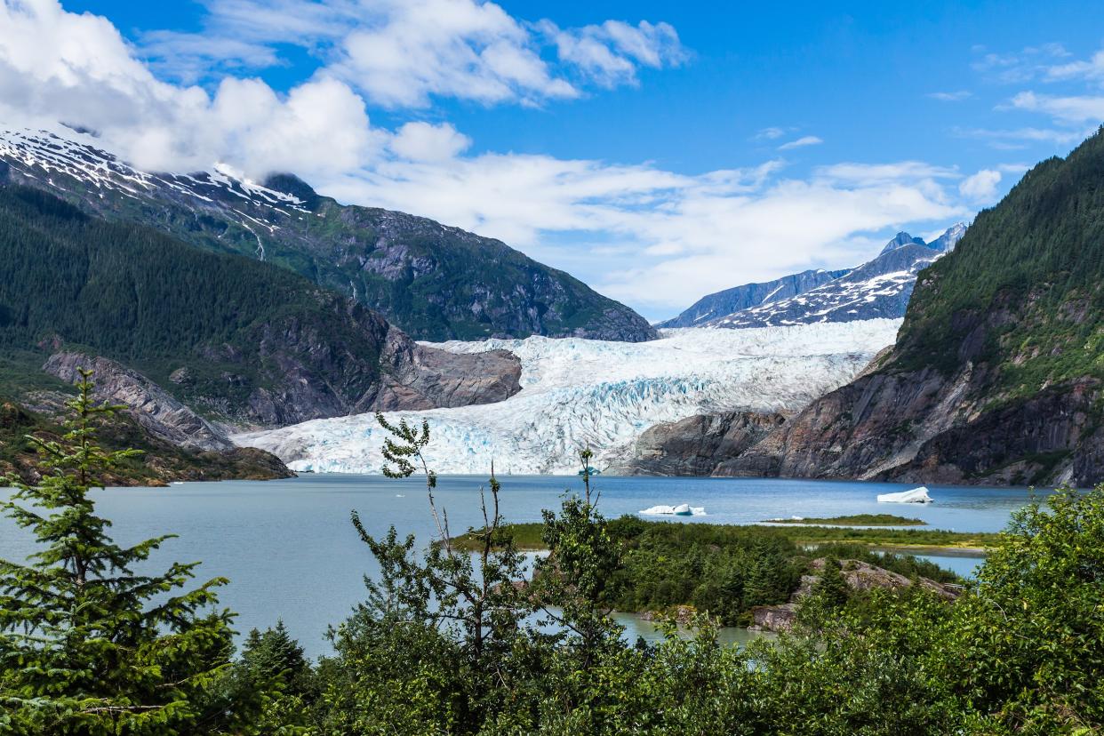 Mendenhall Glacier in Juneau, Alaska