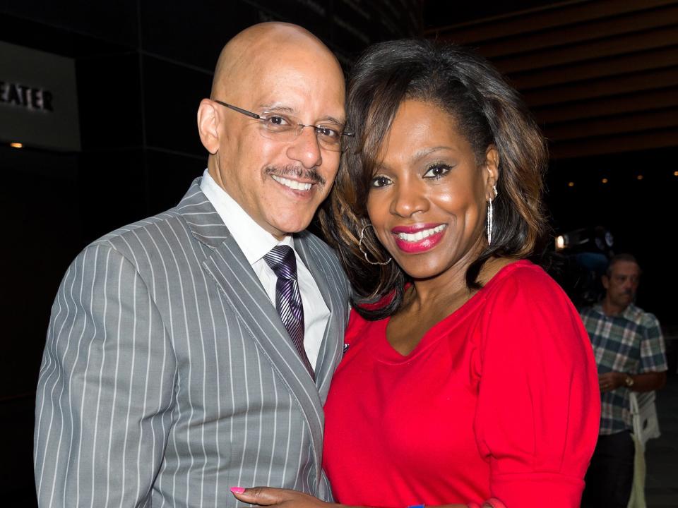 Sheryl Lee Ralph (R) and her husband Senator Vincent Hughes attend a red carpet screening of "The Butler" at the Perelman Theater at Kimmel Center for the Performing Arts on July 29, 2013 in Philadelphia, Pennsylvania