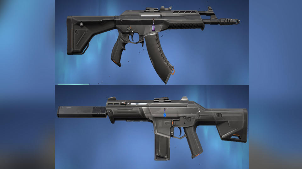 The Vandal (top) and Phantom (bottom) from VALORANT (Image: Riot Games)