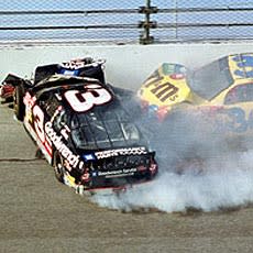 Dale Earnhardt Sr. died in a crash on the last lap of the 2001 Daytona 500. 