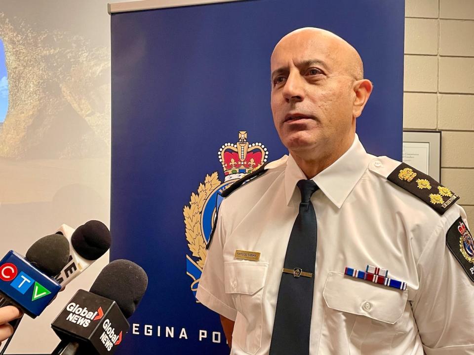  Farooq Hassan Sheikh, Regina's police Chief, said they'll be circling a different area in Regina next month, with an aim to cover all the neighbourhoods in the city eventually.