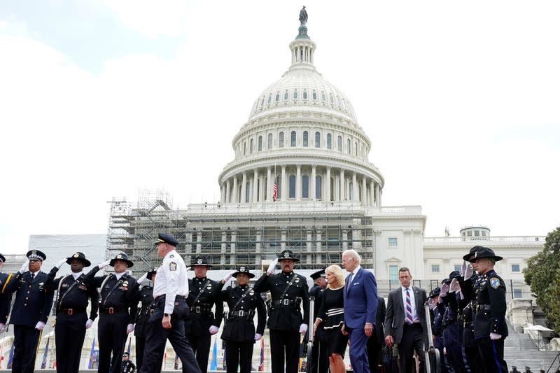 The annual National Peace Officers' Memorial Service at the U.S. Capitol in Washington