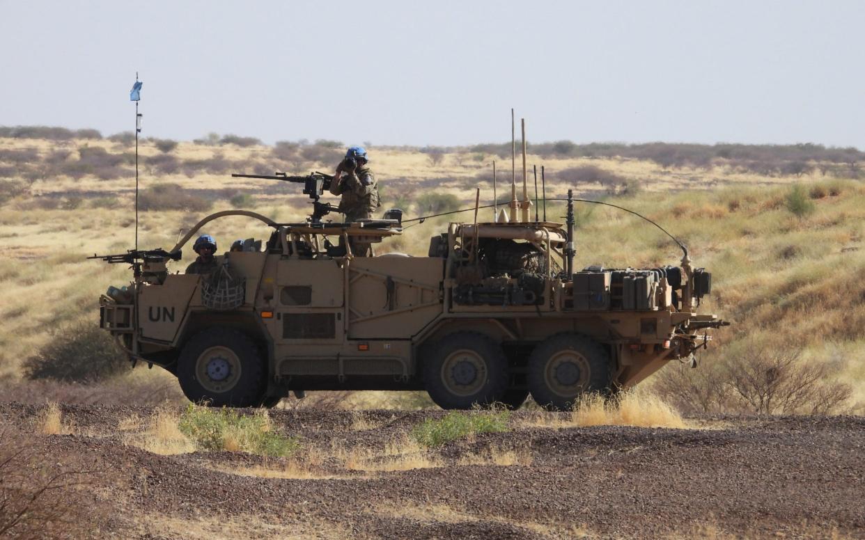 A Coyote vehicle of the British army Taskforce, on patrol in Mali. - George Christie/British Army