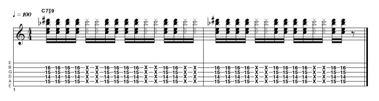 EXAMPLE 37: 7#9 as used by the average white band