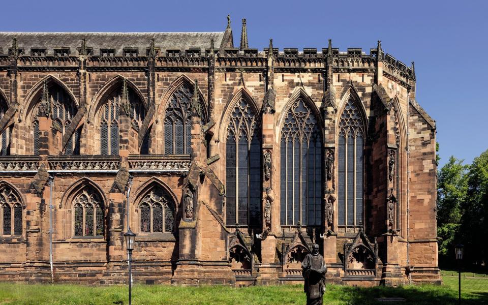 Lichfield Cathedral, home to Samuel Johnson's memorial
