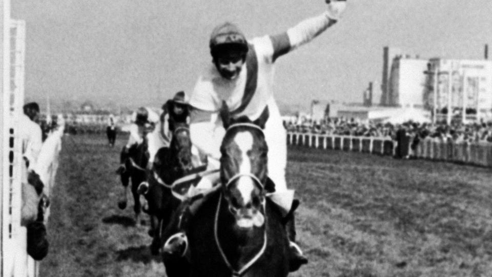 Aldaniti winning Grand National with Bob Champion