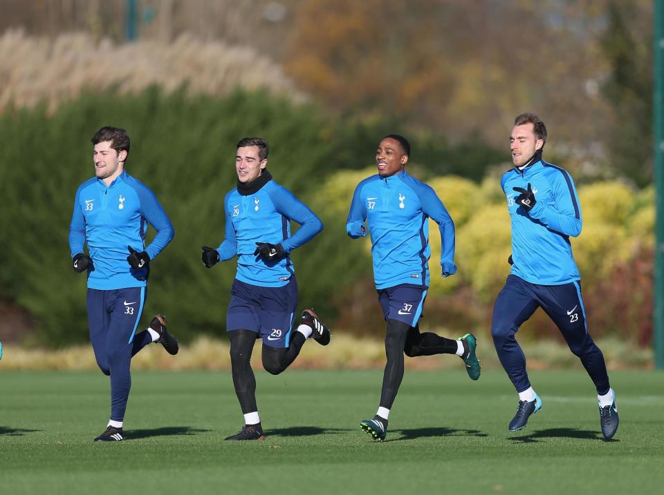 Tottenham are continuing to put the hard yards in in training: Tottenham Hotspur FC