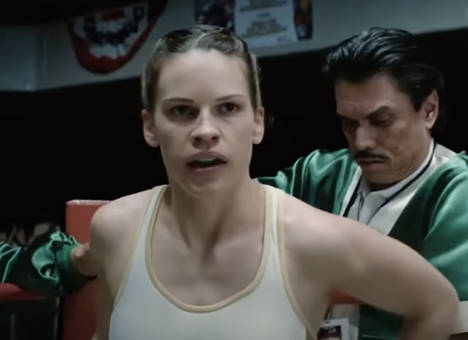 Hilary Swank in "Million Dollar Baby"