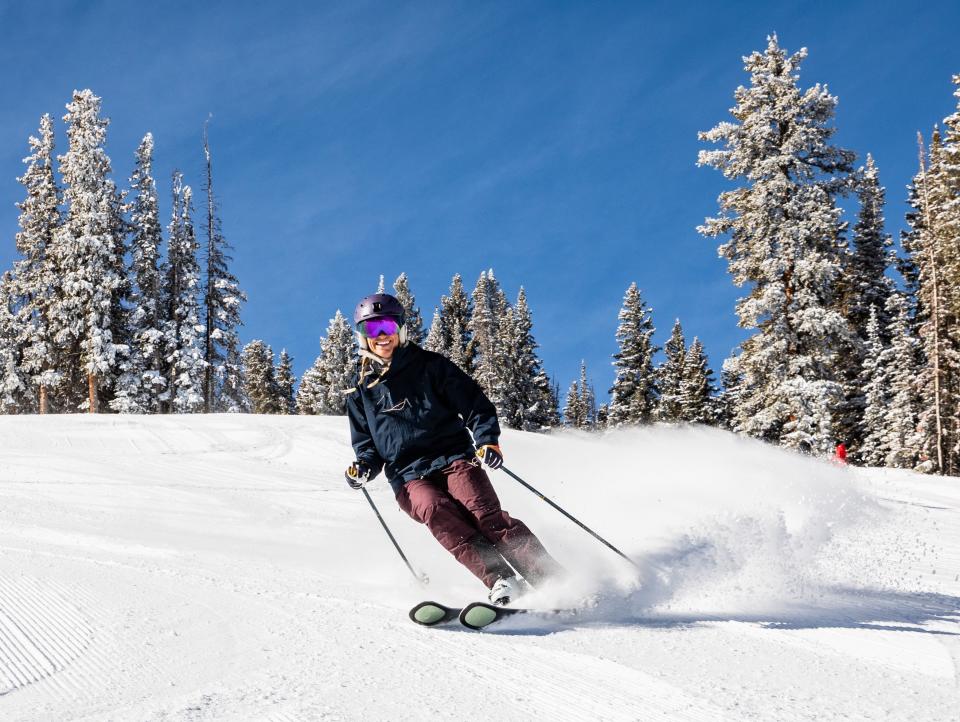 author skiing in colorado