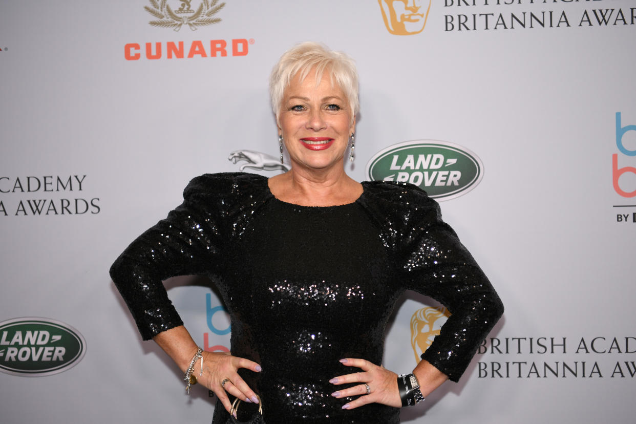 Denise Welch attends the 2019 British Academy Britannia Awards presented by American Airlines and Jaguar Land Rover at The Beverly Hilton Hotel on October 25, 2019 in Beverly Hills, California. (Photo by Morgan Lieberman/WireImage)