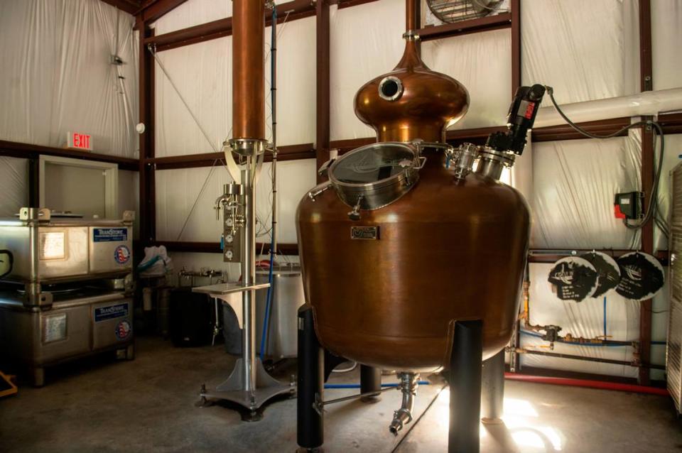 The still at Circle Hook Distilling in Gulfport on Monday, April 17, 2023.