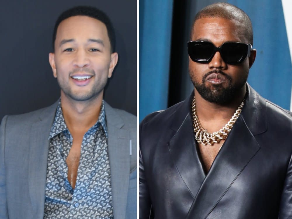 John Legend (l.) und Kanye West haben schon zusammengearbeitet. (Bild: Admedia / imagecollect.com / Xavier Collin/Image Press Agency/ImageCollect)