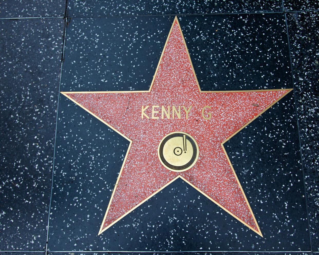 kenny g hollywood walk of fame star