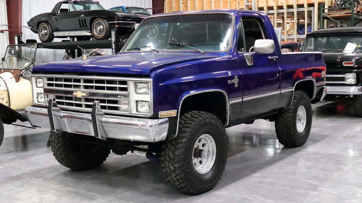 1985 Chevrolet K10 Silverado conversion pickup.