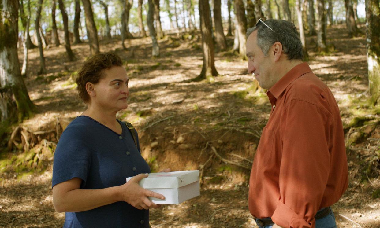 <span>‘Works beautifully’: Eka Chavleishvili, with Temiko Chichinadze, in Blackbird Blackbird Blackberry.</span><span>Photograph: © Alva Film & Takes Film</span>