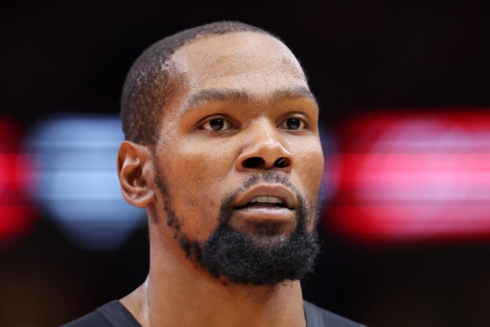 On the move: NBA superstar Kevin Durant is leaving the Brooklyn Nets for the Phoenix Suns (Getty Images)