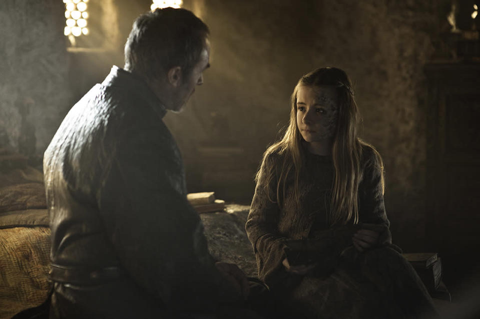 Stephen Dillane and Kerry Ingram in the "Game of Thrones" Season 3 episode, "Kissed by Fire."