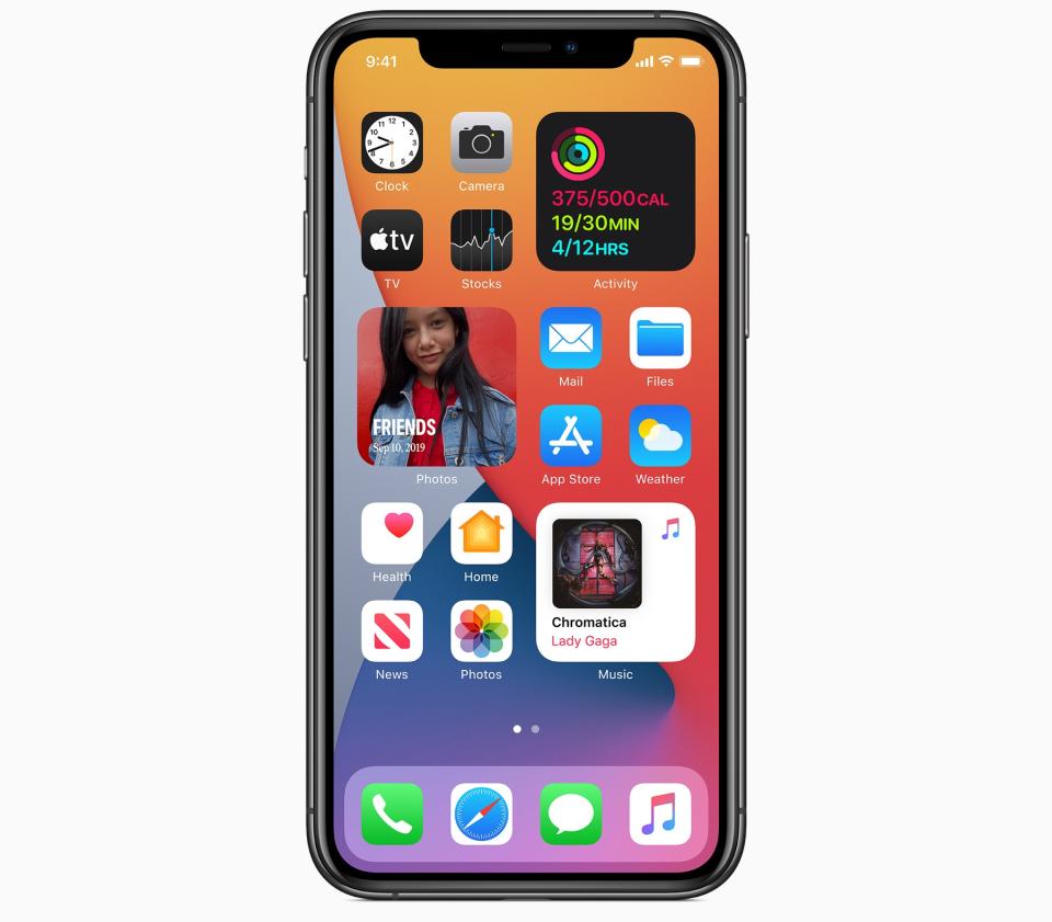 Apple is finally bringing widgets to the iPhone's home screen, adding a whole new layer of functionality to the smartphone. (Image: Apple)