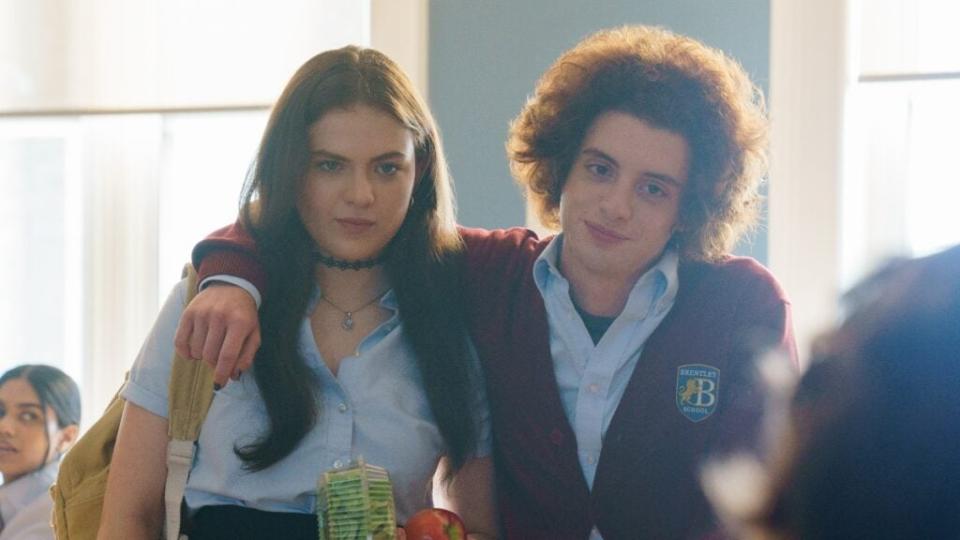 Chiara Aurelia as Young Ani and Thomas Barbusca as Arthur in “Luckiest Girl Alive.” Cr. Sabrina Lantos/Netflix © 2022.