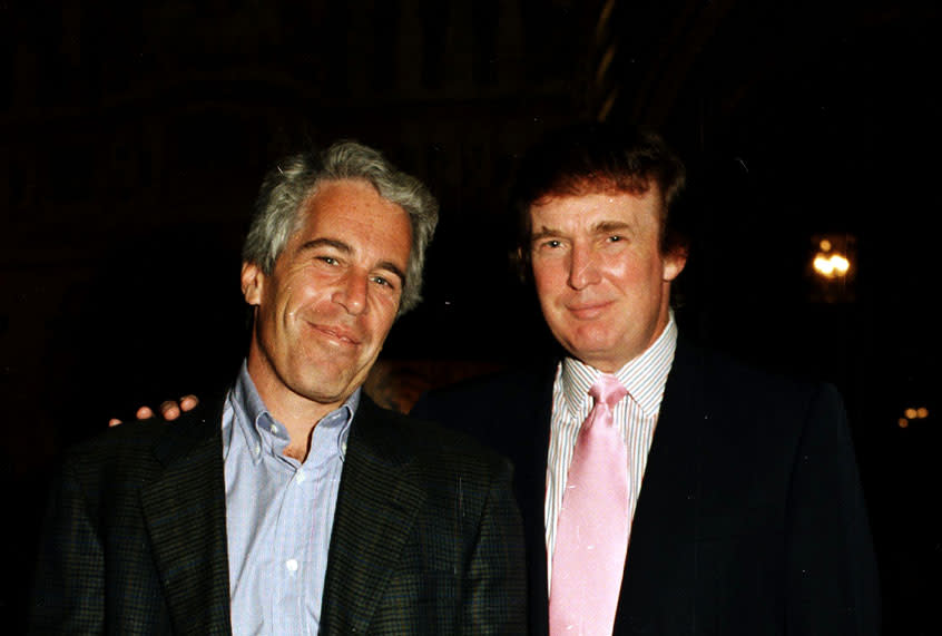 Donald Trump; Jeffrey Epstein Davidoff Studios/Getty Images