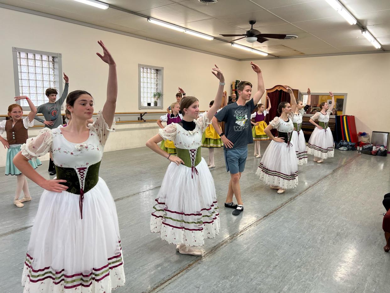 Redding Arts Project students rehearse for the summer production of the classical ballet "Coppélia."