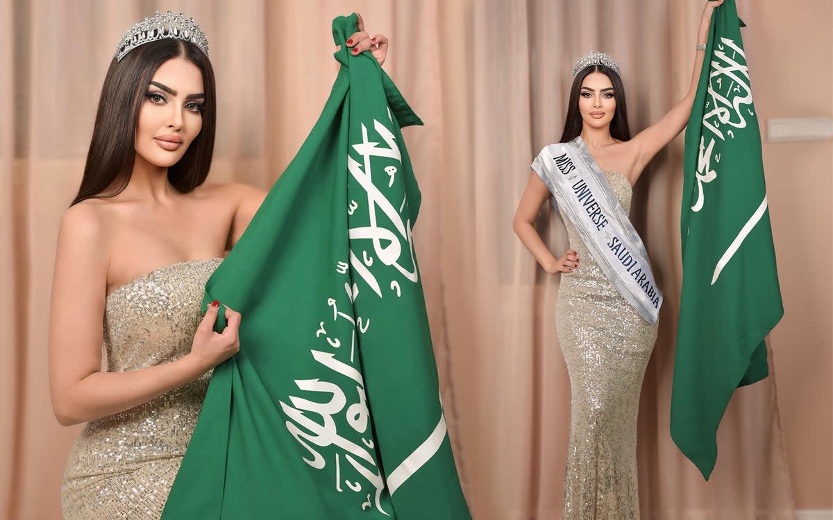 Model Rumy Alqahtani posted on Instagram that she was representing Saudi Arabia in the pageant (Ahmed Mohamed / ES Composite)