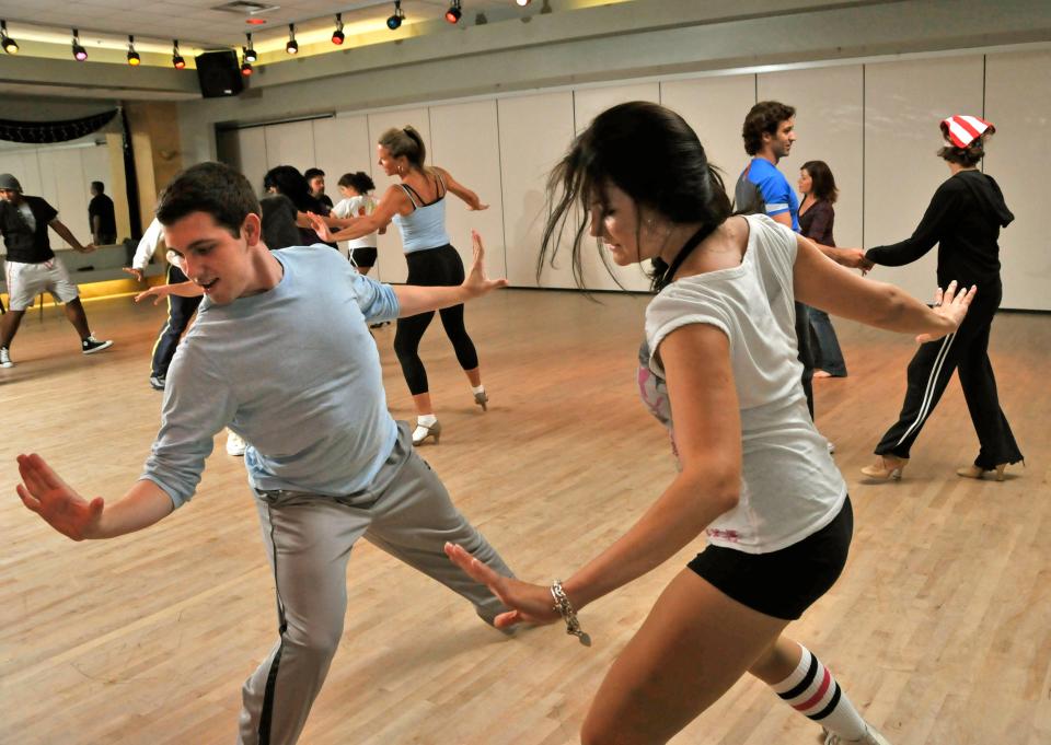 In 2008 Alhambra dancers rehearse for a production of "West Side Story," which they performed with the Jacksonville Symphony Orchestra.