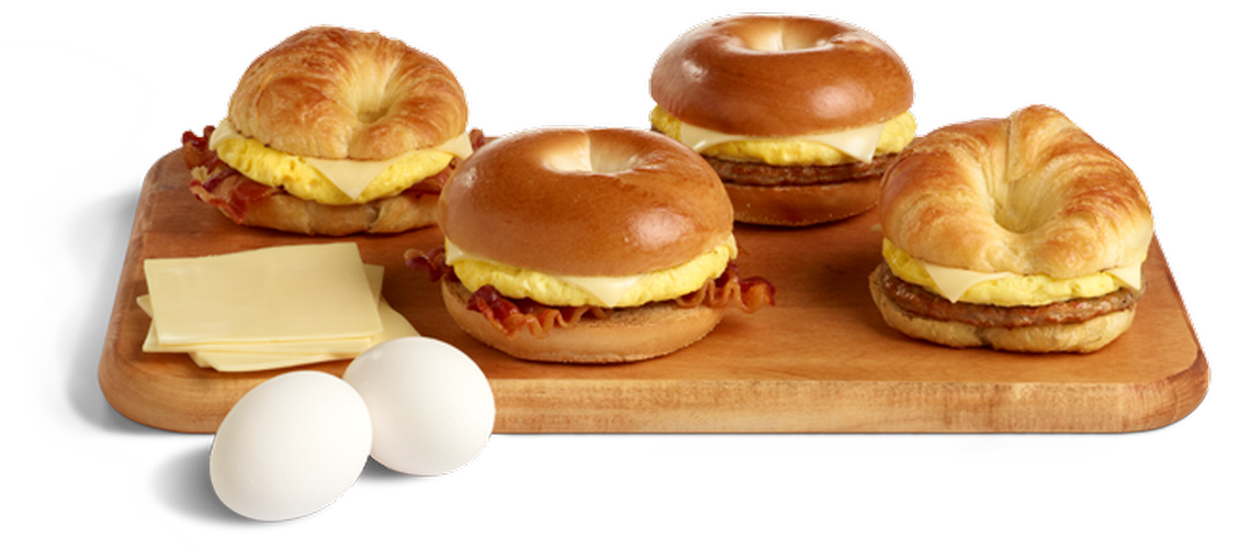 Wawa offers nearly endless variations on its Sizzli breakfast sandwiches. There are even versions with pancakes or waffles for the “bread.”