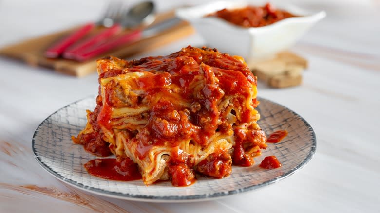 Lasagna with ragù