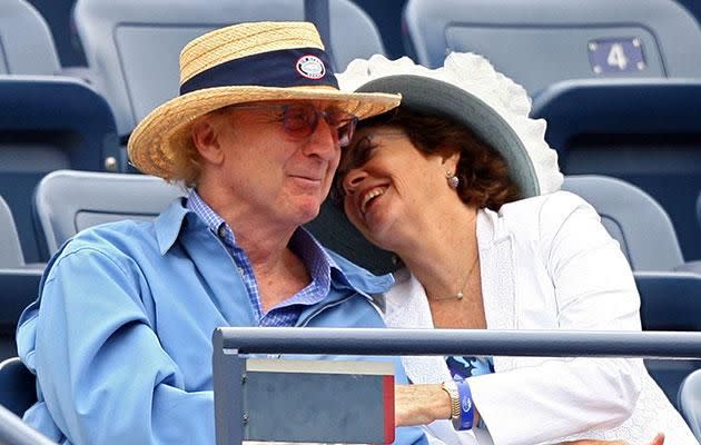 Gene with his wife, Karen Boyer.