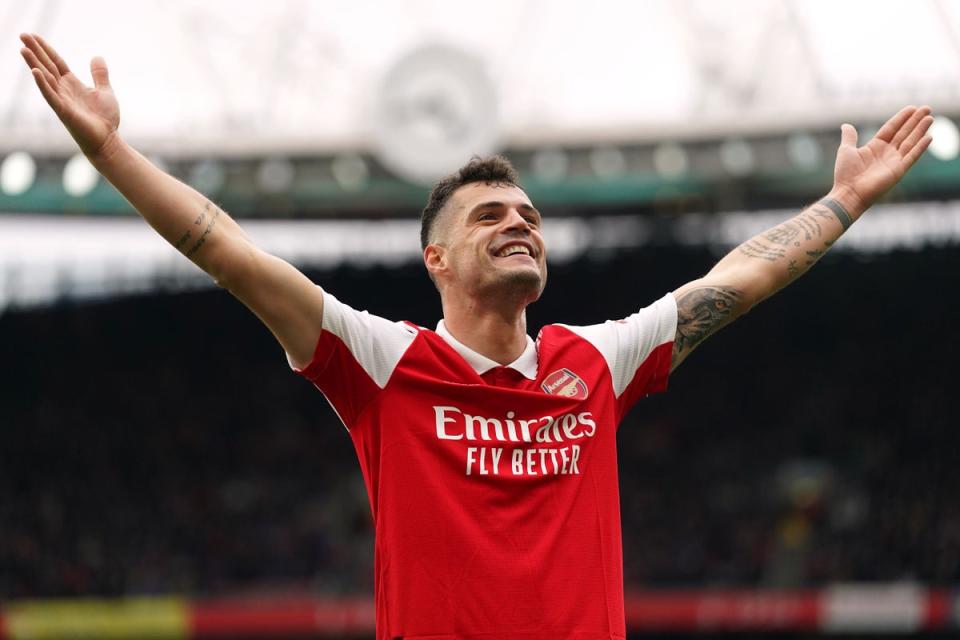 Granit Xhaka had been the only key player remaining from the Arsene Wenger era (Adam Davy/PA) (PA Wire)