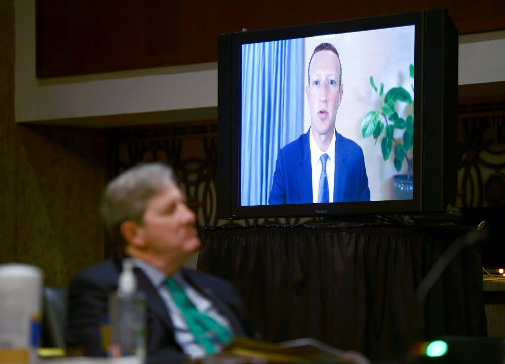 Facebook CEO Mark Zuckerberg made his second appearance before the Senate in the last month. (Getty Images)