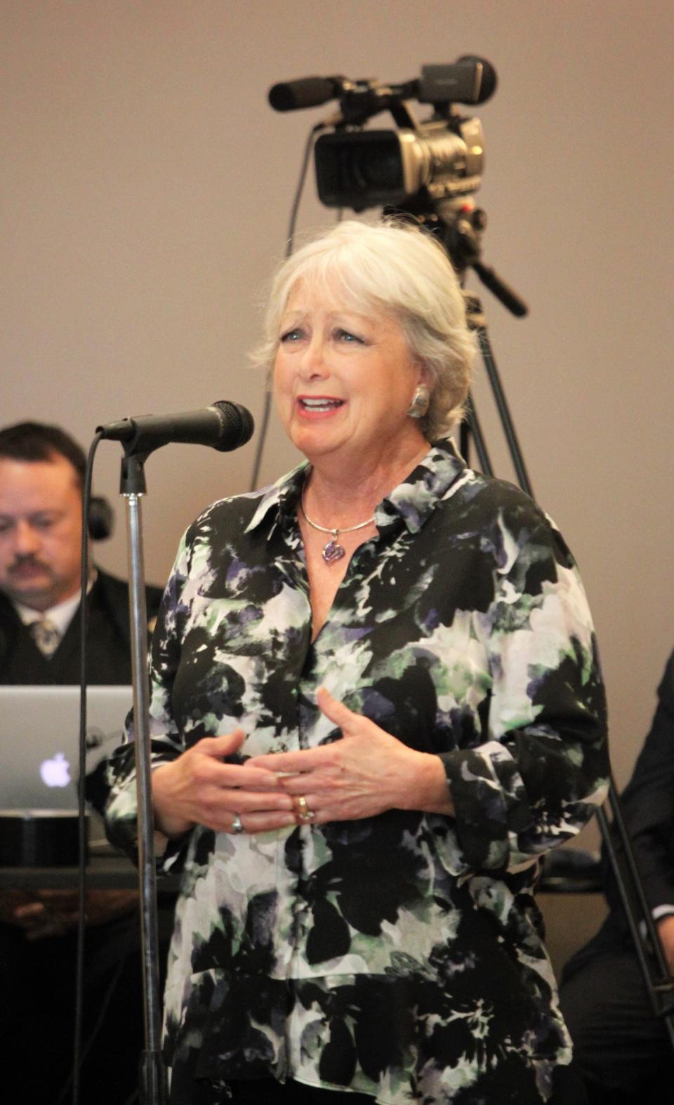 New Mexico Rep. Joanne Ferrary, D-Las Cruces, addressed the New Mexico State Game Commission during their meeting at the New Mexico Farm and Ranch Heritage Museum in Las Cruces on Friday, Jan. 17, 2020.