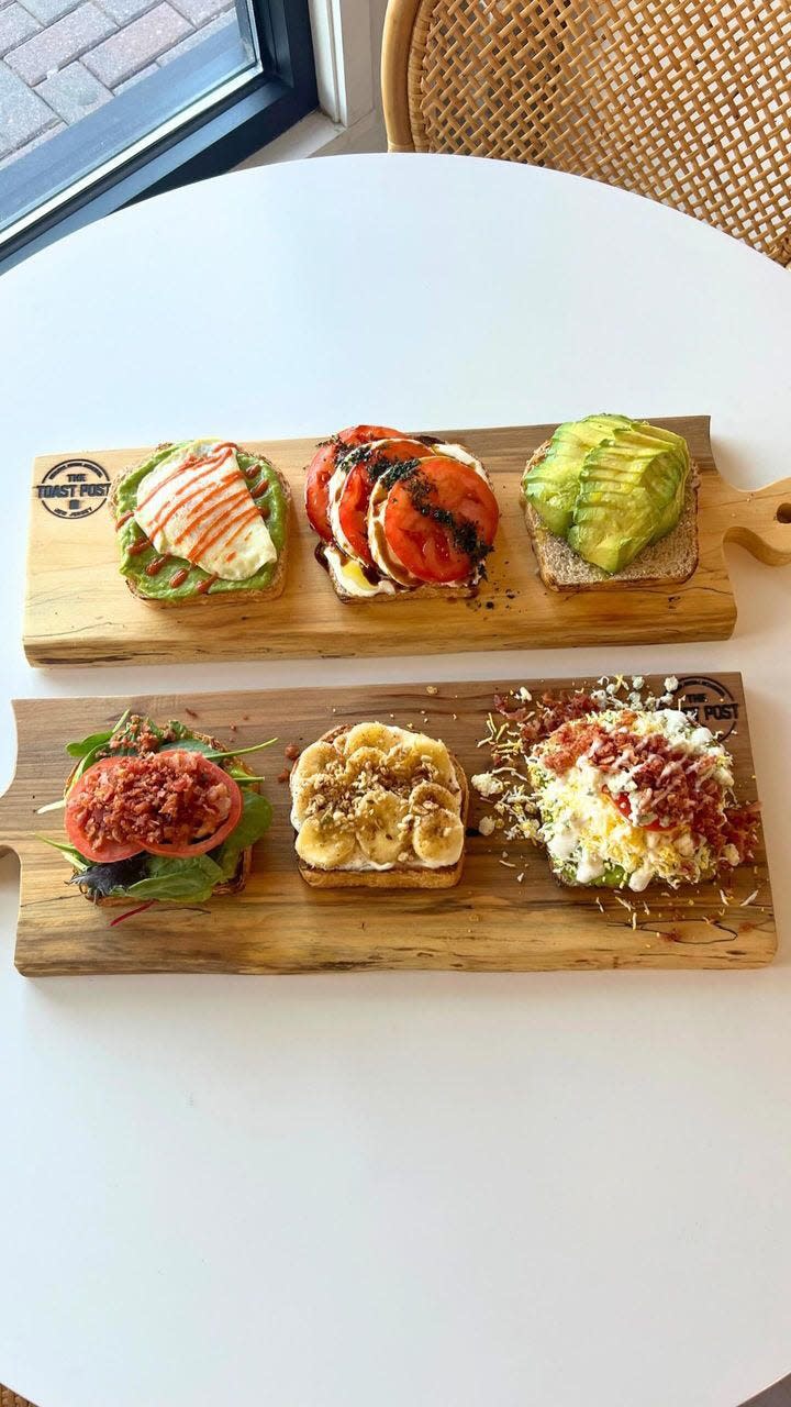 A variety of toasts are on the menu at The Toast Post in Bradley Beach.